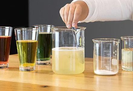 For clear protein drinks: Protein hydrolysates 