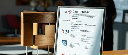 IFS Broker certificate
