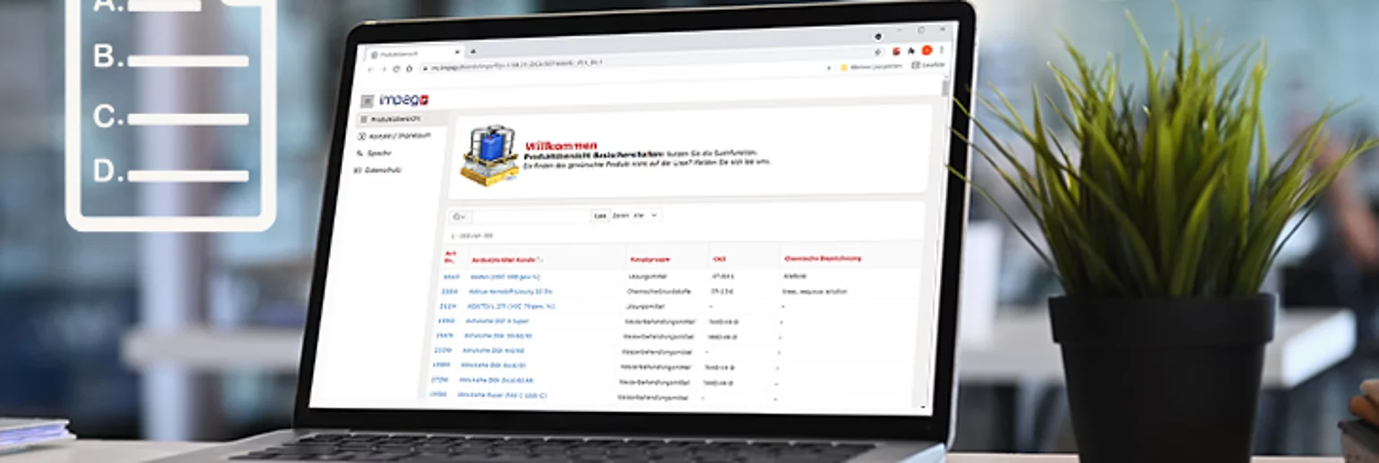 Neu: Online Produktübersichten 