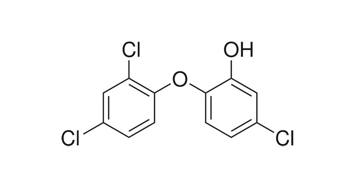 Chemical formula Triclosan